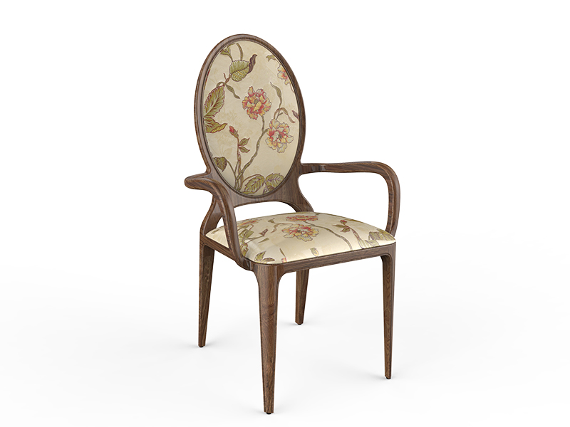 Fauteuil Olina en chêne rouge