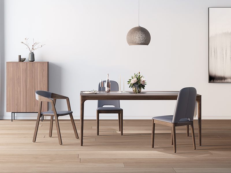 table à manger en bois moderne taranto